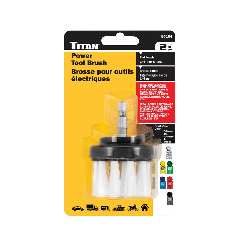 Titan 85164 2-Inch Drill Brush Attachment