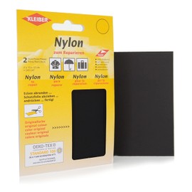 Kleiber 430-39 Nylon-Flicken, 12 x 10 cm, schwarz 2er-Set