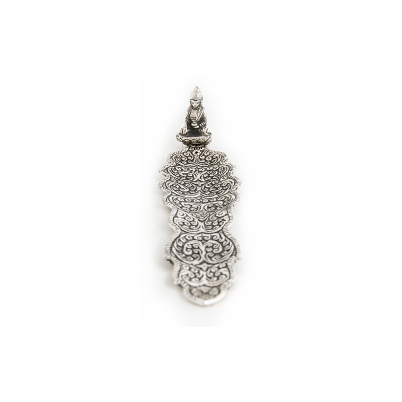 Berk - Inner Worlds Buddha Metal Incense Holder, White