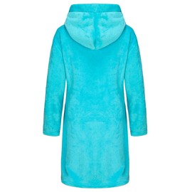 RUOGU - Albornoz de baño con capucha para niños y niñas, Azul lago, 9-10 Años