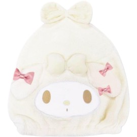 Hatakeyamashoji Sanrio Triangle Hair Cap White Character Absorbent Towel Dry Cap for Washing Face Cute My Melody Approx. H30×W20cm