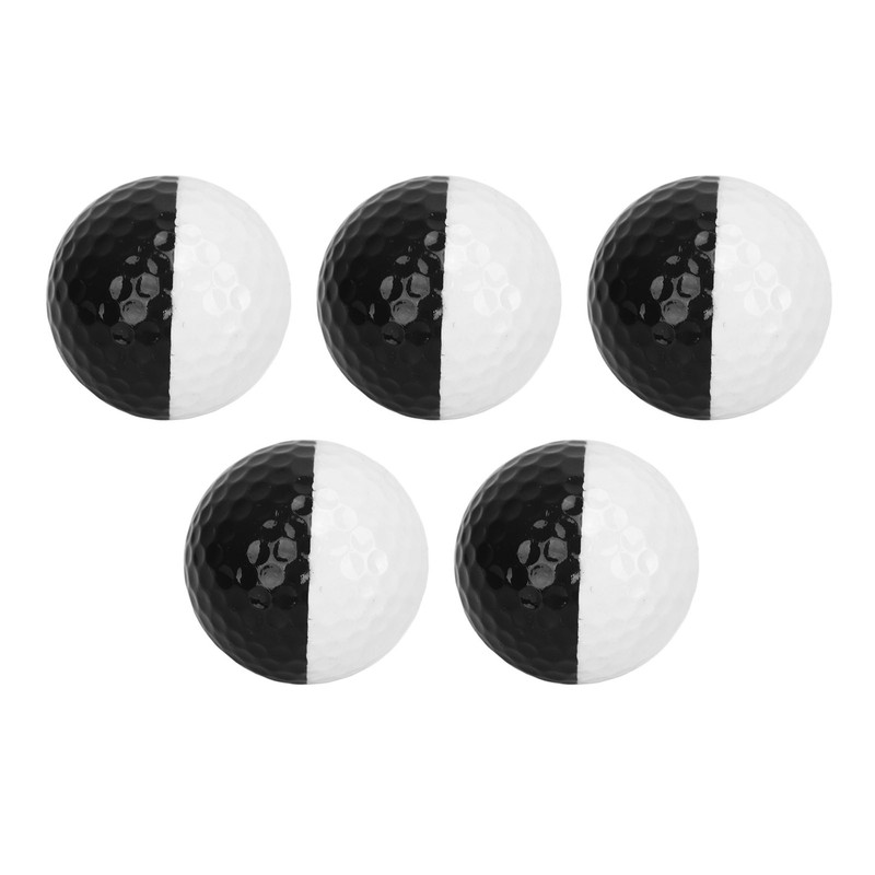 5pcs Golf Sports Training Balls 2 Color Golf Putting Practice