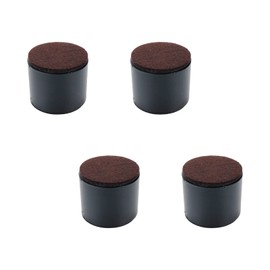 Tsnamay 2" Self Adhesive Bed and Furniture Risers,Lift Furniture Risers Steel Bed Risers to Heavy Furniture or Beds Furniture Chair Table Risers,Round Black 60x52mm(WH)