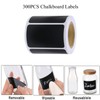 Chalkboard Labels, 300PCS Waterproof Blackboard Reusable Sticker Label with 1