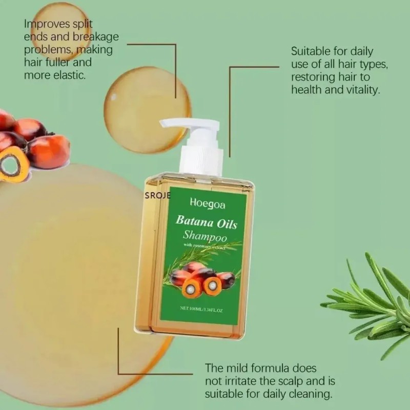 C Batana Oil Shampoo, Shampoo De Batana, Rosemary Oil*3- H