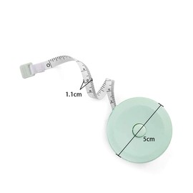 Mini Measuring Tape, 3pcs 2.18 Yards Retractable Measuring Tape(Blue, Pink and Green)