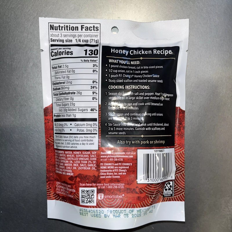P.F. Chang's Cooking Sauce Honey Chicken