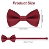 Bskifnn Kids Bow Tie Classic Solid Color Satin Bow Tie