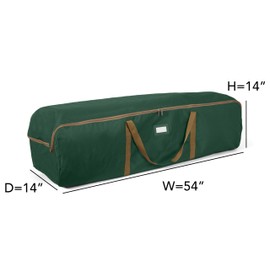 Covermates Keepsakes Garland Duffle Bag – Durable Polyester, Reinforced Handles, Fits up to 25 Foot Garland Depending on Thickness - Holiday Storage, Green