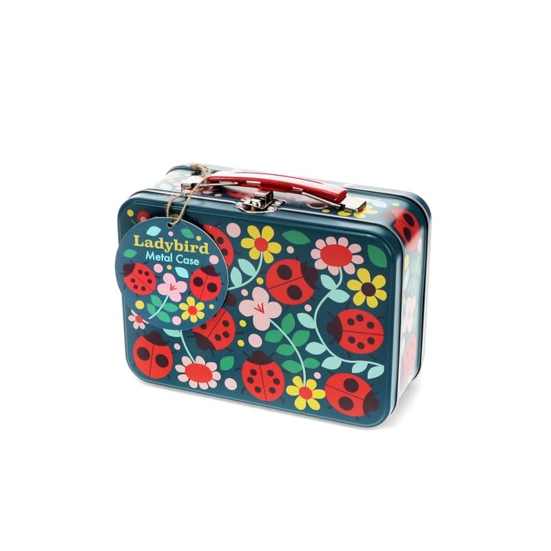 Rex London Metal Case Ladybird Metal Box Ladybird Design for