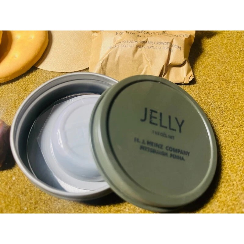 Late WWII OD C Ration SUPPER - Fully Edible, Reusable