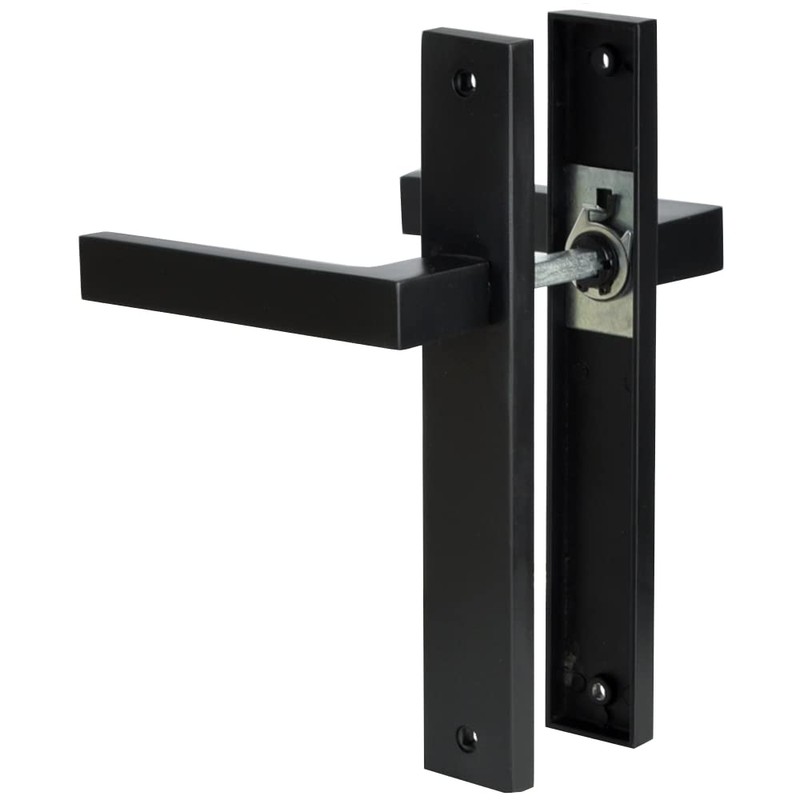 HardwareStore Door Handle Set BB PZ WC Black Matt Long