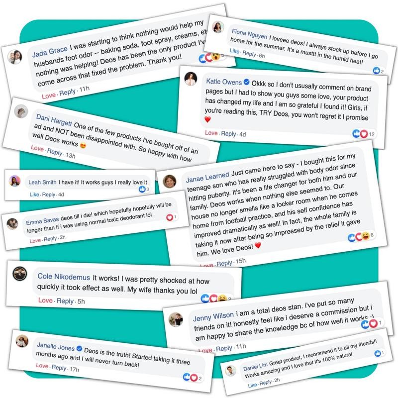 Full Body Deodorant Supplement | DEOS Internal Deodorant