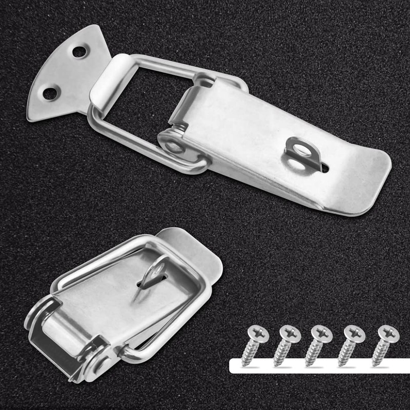 WMYCONGCONG 4 Pack 304 Stainless Steel Spring Loaded Toggle Latch