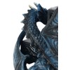 Nemesis Now B3602J7 Draco Clock Anne Stokes 17.8cm, Resin, Blue,