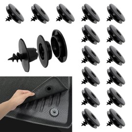 15 Stück Auto Fußmatten Clip, Befestigungsclips für Autoteppiche, 3-in-1 Universal Auto Fussmatten Fixclips Fußmatten Befestigung Druckknopf,Befestigung am Autoteppich