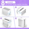 CKAGF 12x12 Paper Organizer Storage, 8 Tier Scrapbook Paper Storage