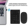 GOWENIC Combo de Teclado y Mouse Inalámbricos, Teclado Numérico Ergonómico