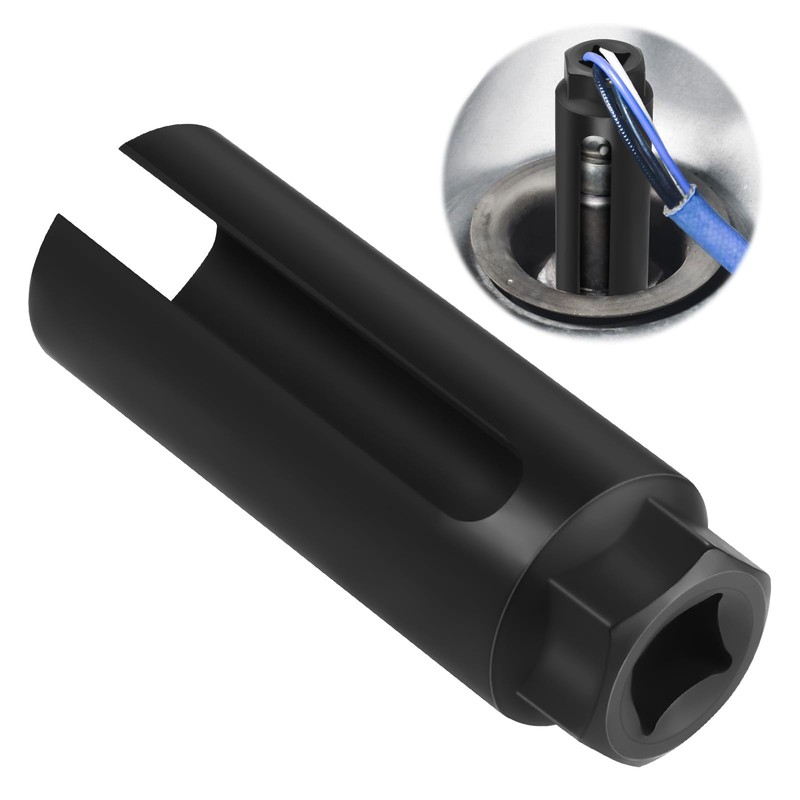 Zocipro Oxygen Sensor Socket with Side Wire Cutout, 3/8" Drive