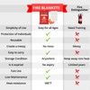 SecuCaptain Emergency Fire Blanket for Home - 2 Pack 60"x60"