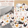Non Slip Bath Mat, Chickens Roosters Bathroom Decor, Leaves Music