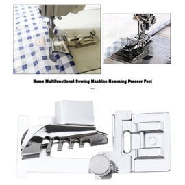 VGOL Pack of 2 Sewing Machine Presser Feet Binder Foot Adjustable Metal Tape Bias Tape Fabric Binding Binder Foot for Most Low Shank Snap-On Household Sewing Machines