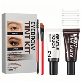 Kit de Tinte para Cejas Profesional para Mujeres - Duración Hasta 4 Semanas