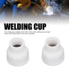 White Color Glass Tig Welding Cups 2PCS for Tig Welding