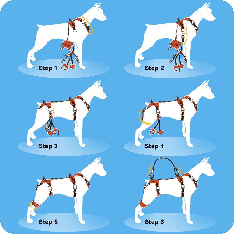 Dollephi Dog Lift Harness, Dog Lift Sling Carrier with Handle