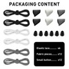 UamGlsob 3 Pairs Elastic Shoe Laces for Shoes, Bungee Stretchy