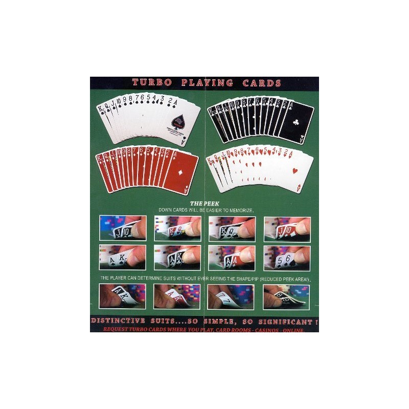 100% Plastic Playing Cards Turbo Deck Setup