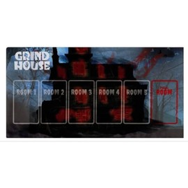Grind House Map – Narrative Horror Story Board Game Map | 2–8 Player Survival, Secret Motives & Replayable Haunted Mansion Scenarios (Grind House Playmat)