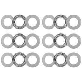 QUARKZMAN AXK2035 Axial Needle Roller Bearing with Washers 20 mm Bore 35 mm OD 2 mm Thickness 6 Pieces