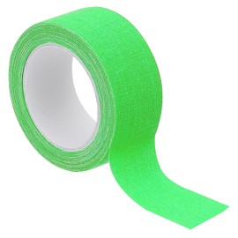 PATIKIL 1 Inch x 16.5 Feet Neon Gaffer Fabric Tape, 1 Roll Fluorescent Tape, UV Black Light Glow Tape for UV Party, Green