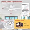 Ceiling Fans with Lights- 52" Low Profile Indoor Ceiling Fan