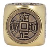 Metal Figertip Rotating Cube Embossed 6 Sided Anti Anxiety Stress