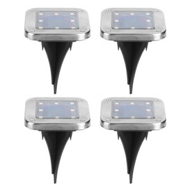 4pcs 8LED Solar Buried Light Under Ground Lamp Outdoor Pathway Garden Decor