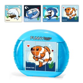 Fish Puzzle, 3D Puzzle Montessori Iq Puzzle Toy IQ Puzzle Toy Fish Puzzle Toy Magic Cube Building Blocks Interaction Toy Matching Game for Children