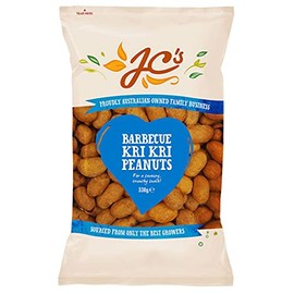 J.C.'S QUALITY FOODS BBQ Kri Kri Peanuts, 330 g, Barbeque