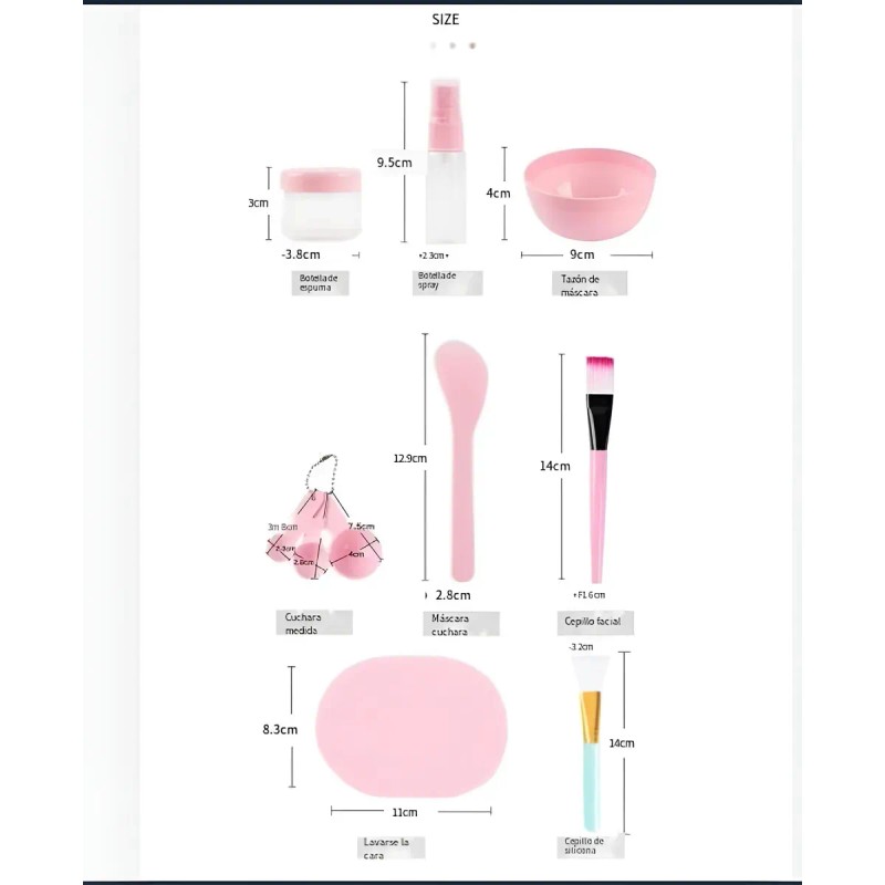 Mascarilla Bowl Preparación Facial Brochas