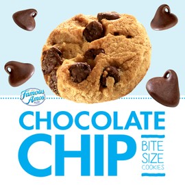 Famous Amos Cookies, Bite Size Chocolate Chip, 1.2 Oz, Pack of 12