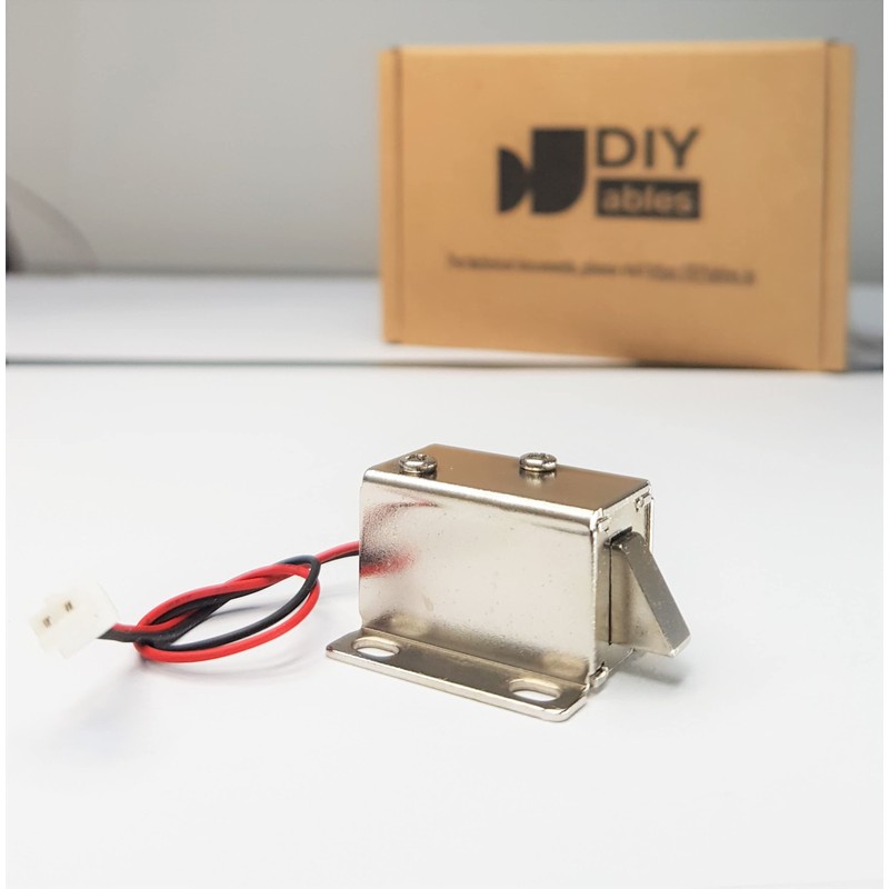 12V Electric Solenoid Lock – Fail-Unlocked Cabinet Door Lock, Normally
