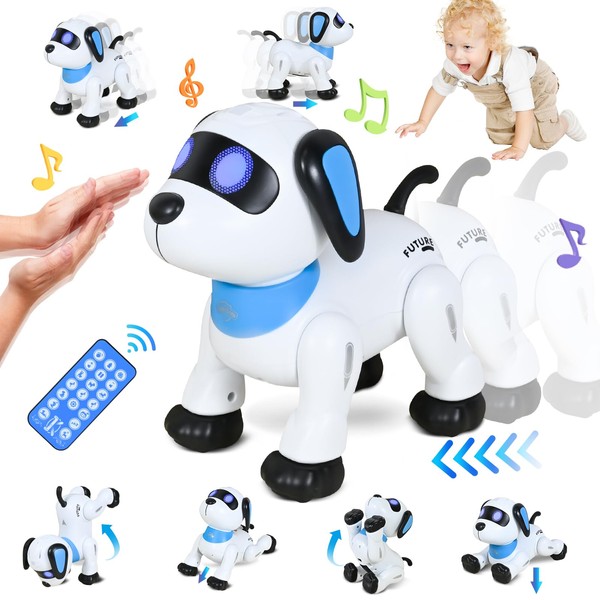 Joellfuner Robot Dog Children, Remote Controlled Robot Toy, Programmable Robot