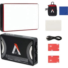 Aputure MC RGBWW Film Light with Full HSI Colour Control and a CCT Range of 3200K-6500K, MC Mini LED Light for Video Recording with USB-C PD and Qi Wireless Charging