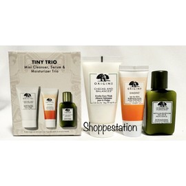 Origins Tiny Trio Mini Cleaner, Serum & Moisturizer Set New In Box