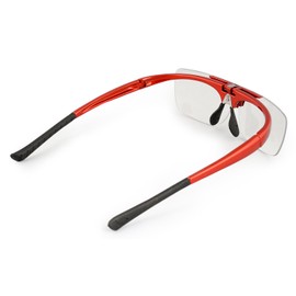 デューク 老眼鏡 跳ね上げ +2.0 度数 ハネアゲハイパー レッド DR-008-7+2.00