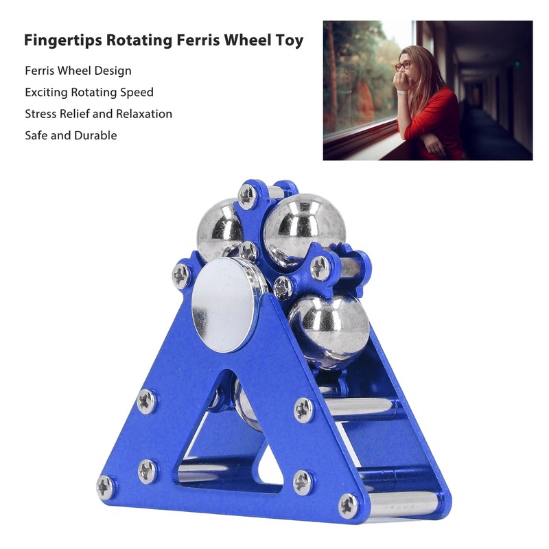 Fingertips Rotating Ferris Wheel Toy Aluminium Alloy Wheel Rotating Decompression