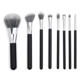 MODA Studio 8pc Pro Glam Makeup Brush Set, Includes - Powder, Contour, Glow, Shader, Crease, Smudger, Detail, and Brow Brushes