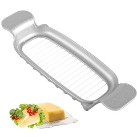 Butter Slicer, Stainless Steel Cheese Cutter Butter Slicer Parts With Ergonomic Handle, Kitchen Food Tool Butter Cutter Wire Cheese Slicer Cutting Cheese, Butter, Eggs, Fruit