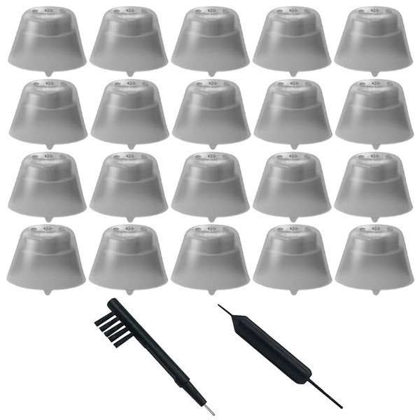 20 Pieces Click Sleeve Vented 3.0 Domes for Connexx/Siemens/Signia and